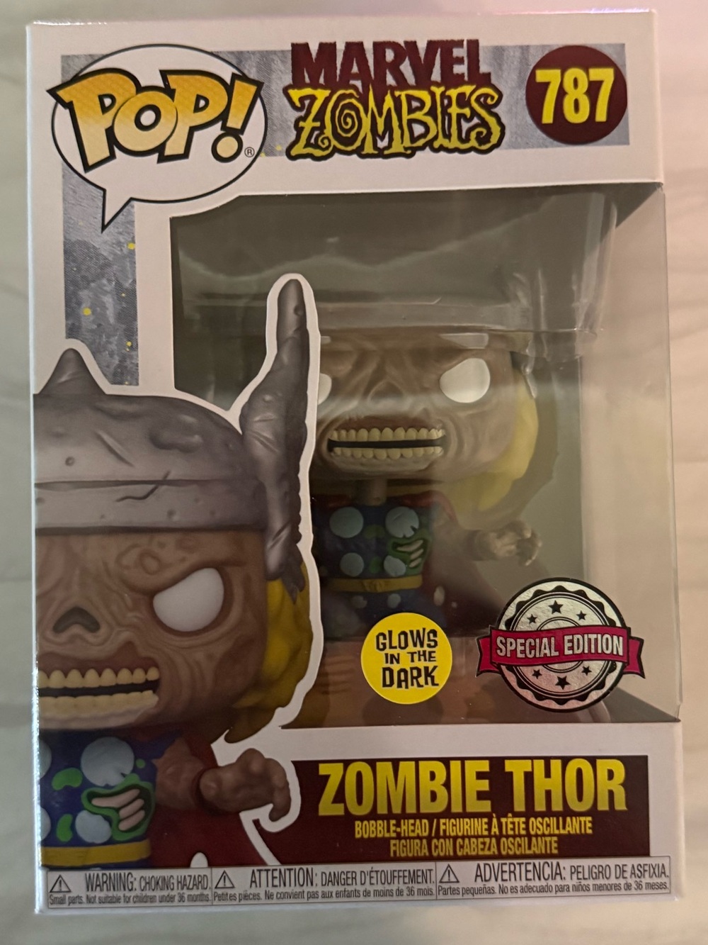 Funko Pop! Marvel Zombies Zombie Thor Pop! Figure - Yellow, Green, Blue